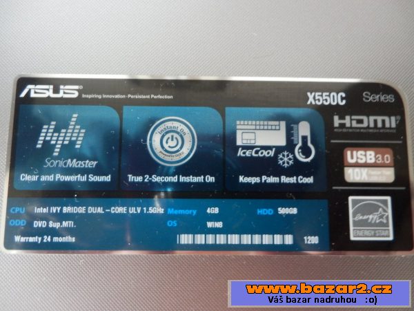 Asus X550C 4GB-500GB