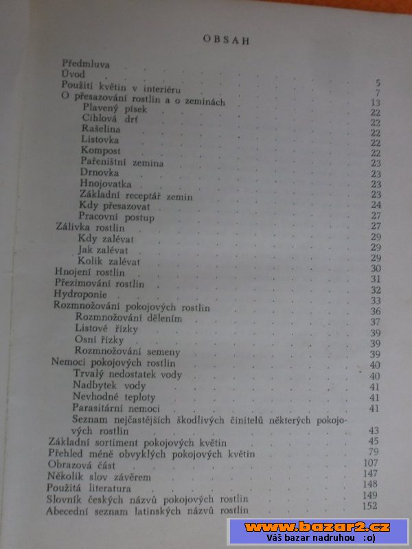 Pokojové květiny - autor Jan Sítař