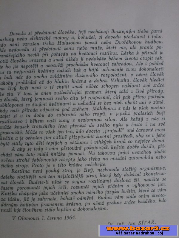 Pokojové květiny - autor Jan Sítař