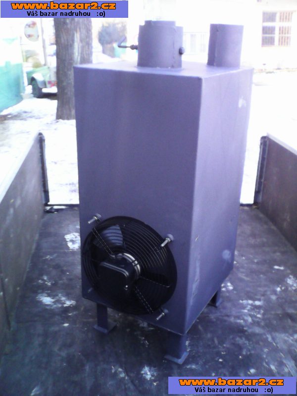 Kamna na dřevo,uh.brikety  10-15-27kw , se vzduchovým výměníkem!