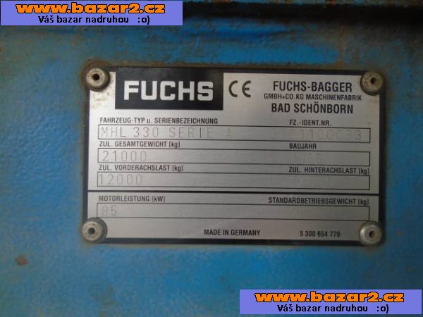 Predám Fuchs  MHL 330 rok 1996