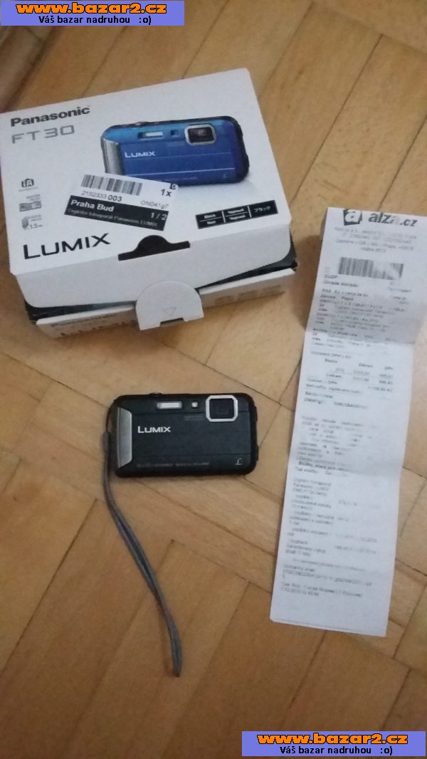 Prodám digitální fotoaparát Panasonic LUMIX DMC-FT30 černý