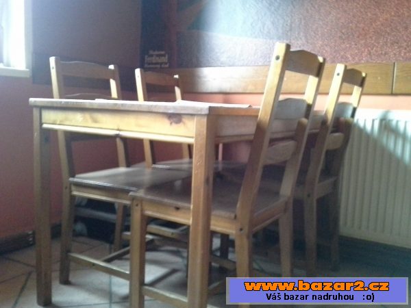 Stoly, židle, zahradní stoly, lavice