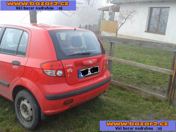 Hyundai Getz, 63kw, benzín , červený 