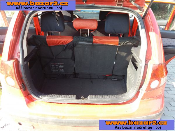 Hyundai Getz, 63kw, benzín , červený 