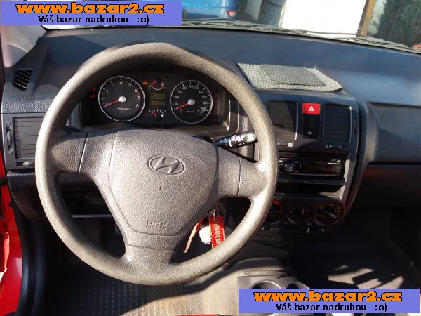 Hyundai Getz, 63kw, benzín , červený 