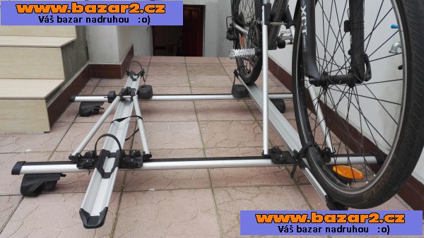 STŘEŠNÍ NOSIČ HAKR -  pro 2 jízdní kola - upevnění na hagusy