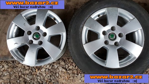 Alu orig. ŠKODA 1Z0601025R 5x112 6jx15 et47 
