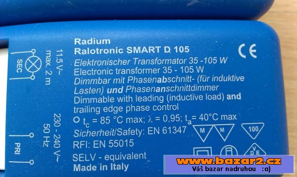 Elektronický transformátory+halogen