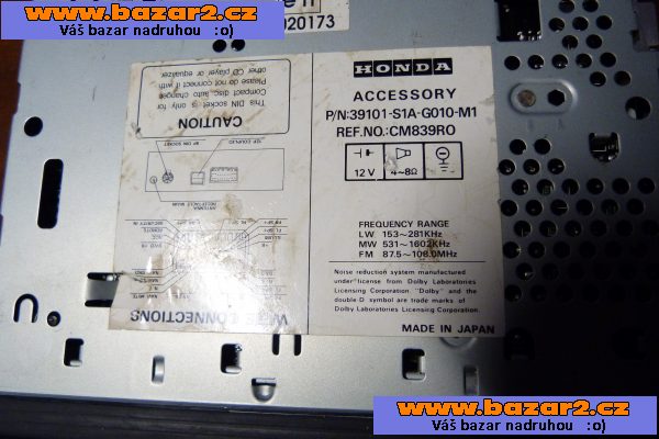 autoradio honda civic S1A-GO10-M1