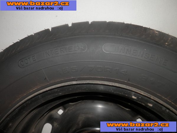 LETNI PNEU FULDA 165/70 R14+PLECH RAFKY NA SKODA FABIA