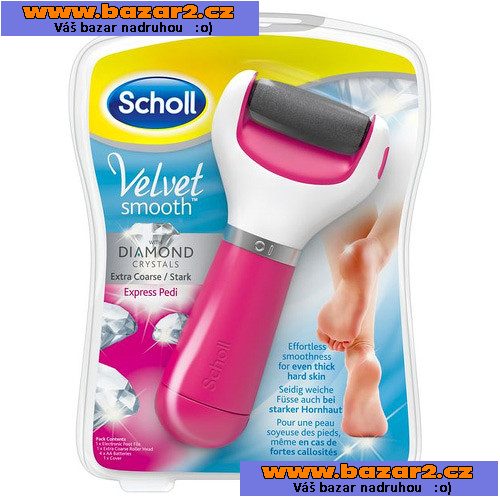 Scholl Velvet Soft Diamond - pilník na paty a chodidla, nový, zabalený, pošlu