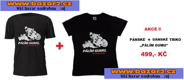 Pánská i dámská moto trička - pálím gumu