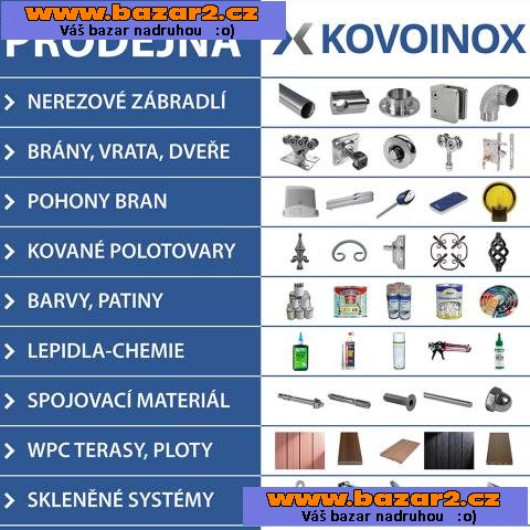 Kovoinox-Zábradlí,brány,pohony,kované polotovary