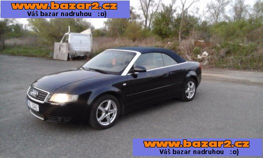 AUDI A4 2,5 TDI CABRIO 163PS rok výroby 2004