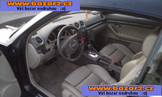 AUDI A4 2,5 TDI CABRIO 163PS rok výroby 2004