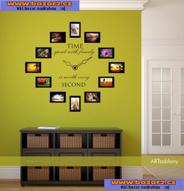 (3628n) Nálepka na stěnu - Time spent with family