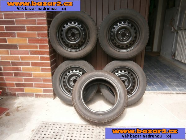 Plechové disky a letní pneumatiky 175/65 R14