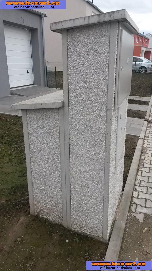 Betonová dvouskříň pro elektroměr a plynoměr