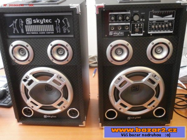 Skytec SPD-8V aktives Karaoke-PA-Lautsprecher set