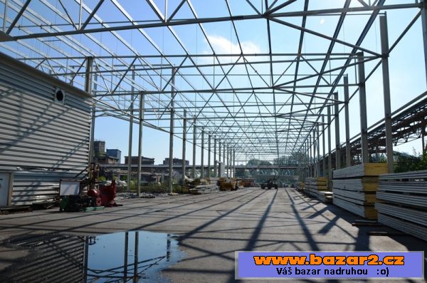 Ocelová hala 60m x 60m x 8m zánovní