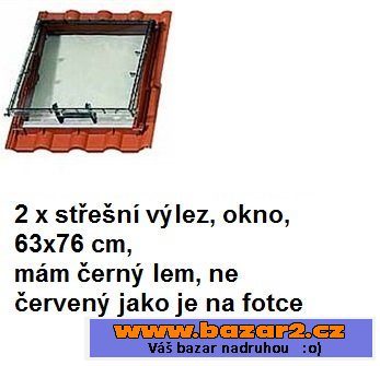 Střešní okno - výlez, 2x