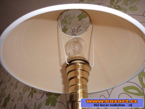 Lampa stolní zlatá + různá stínítka