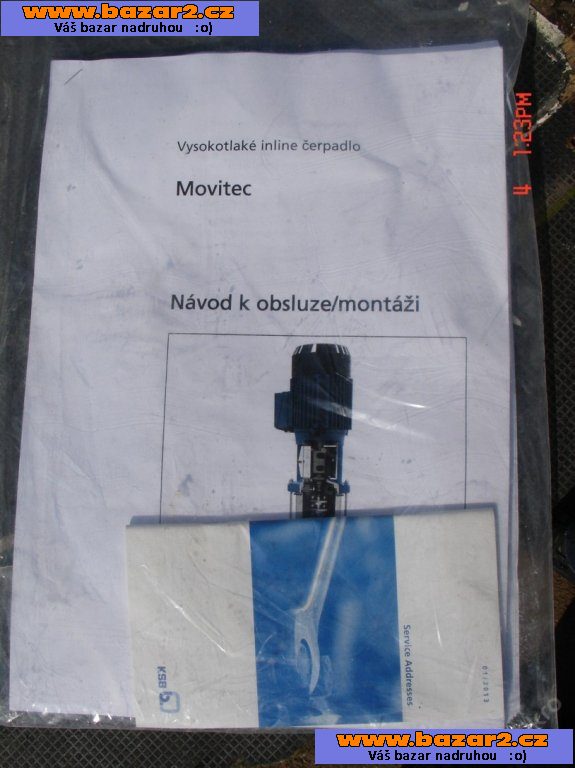 Vysokotlaké čerpadlo KSB Movitec V 4/4B