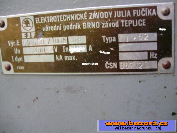 Rozvaděč litinový - průmyslový