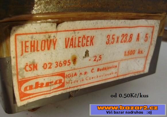 Ocelové válečky 22x22mm, ložiska