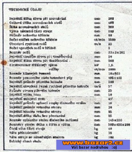 Univ. přenosný obráběcí stroj