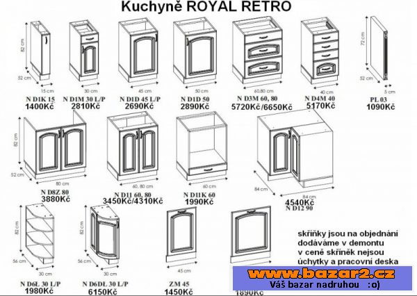 Kuchyně Royal retro
