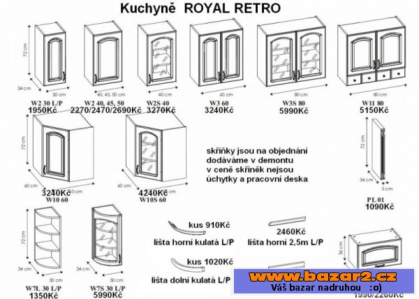 Kuchyně Royal retro