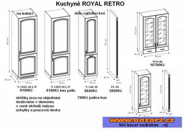 Kuchyně Royal retro