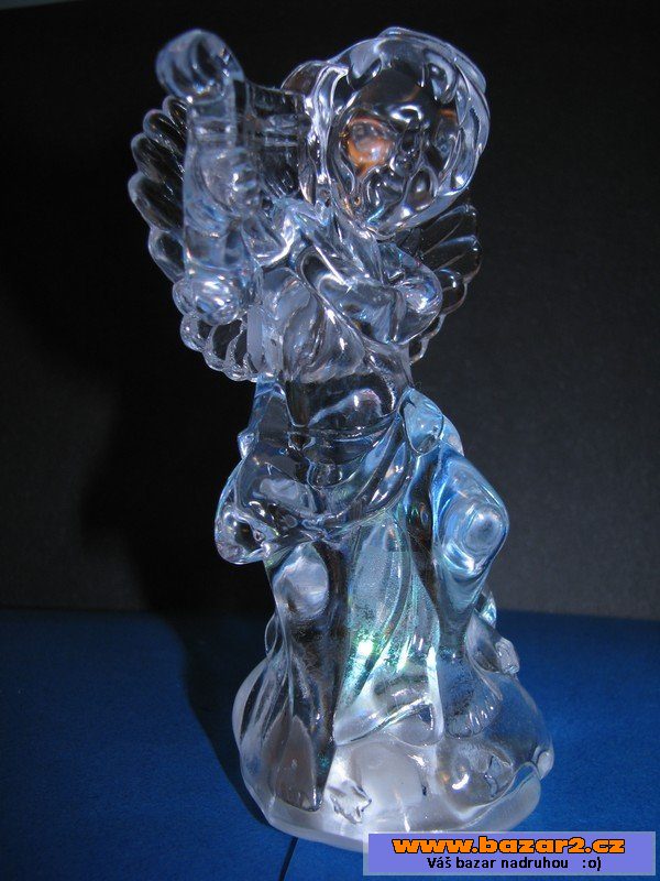 Svítící anděl 8-12 cm