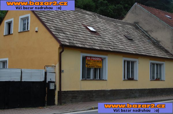 Rodinný dům s atelierem a zahradou,dvorkem 4+1 po částečné  rekonstrukci