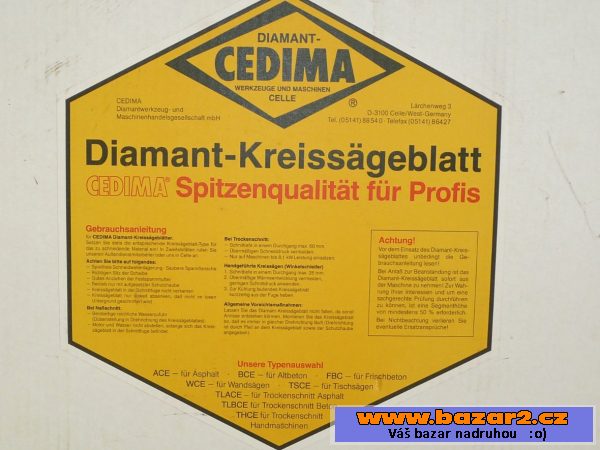 Diamantové kotouče CEDIMA  