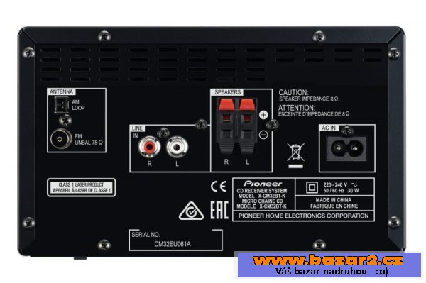 Mikrosystém Pioneer X-CM32BT-K