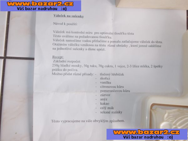 Váleček na sušenky,forma