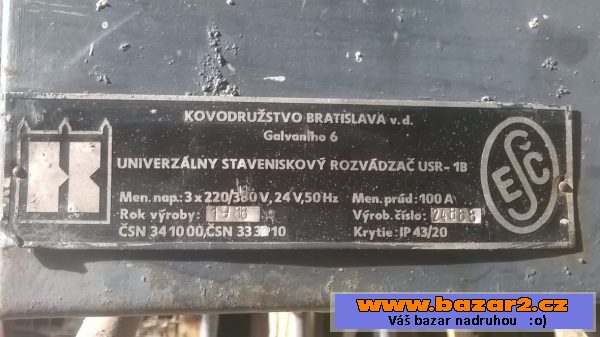 Stavební elektrický rozvaděč
