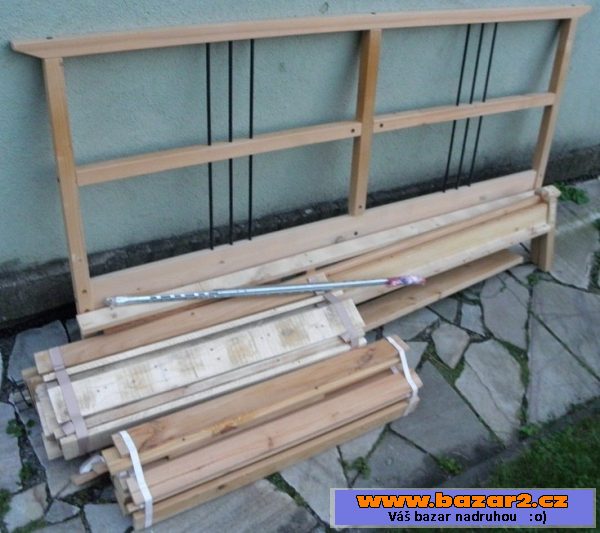 Postel 200x180cm z masivu