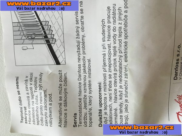 Radiátorová termistatická hlavice