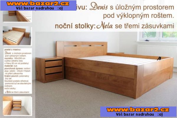 Postele z masivu přímo od řemeslníka