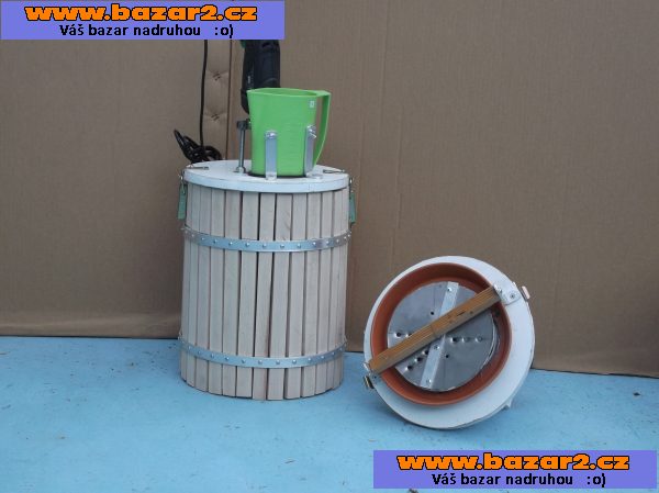 Rámový hydraulický lis na ovoce s drtičkou 3 v 1