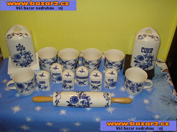 porcelán - souprava s cibulovým vzorem