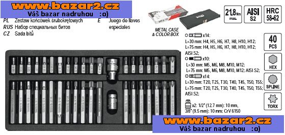  GOLA SADA 56 KS + BITY 40 ks-TORX