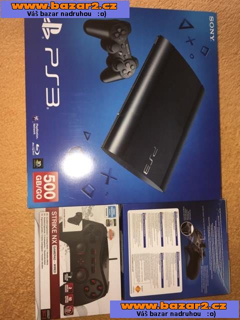 TOP Playstation 3 nejnovější verze 500gb+fifa 17+ 2x gamepad +záruka