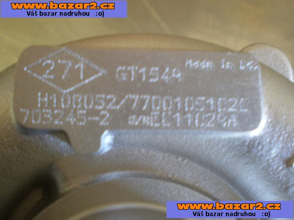 Repasované turbo 703245 1.9 DCi DI-D DTi DI