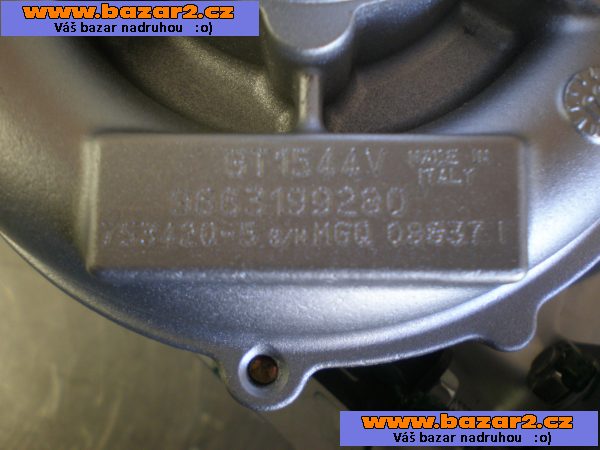Repasované turbo 753420 1.6 HDi