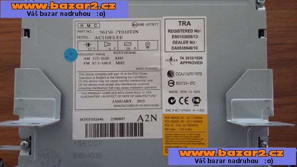 Autoradio+CD-HYUNDAI ix35-originál